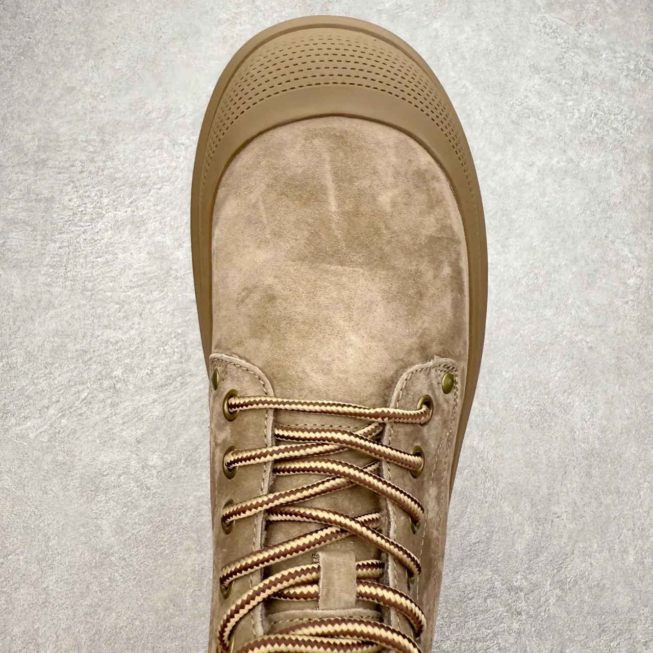 UGG Beige Suede Platform Lace-Up Boot 9