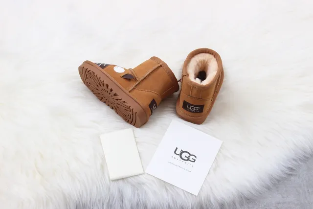 UGG Classic Mini Cat Face Brown Snow Boots 2