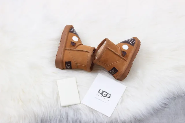UGG Classic Mini Cat Face Brown Snow Boots 4
