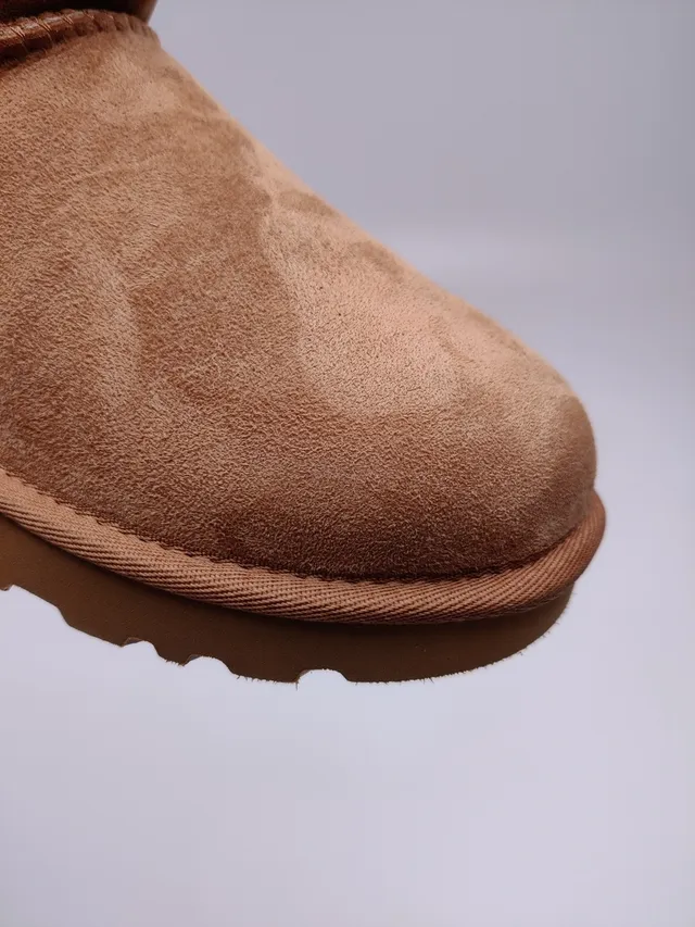 UGG Classic Mini Marrón Castaño Ante Forrada con Shearling Botas de Nieve 13