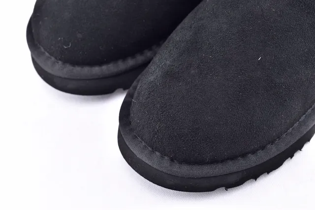 UGG Mini Bailey Bow II Black Snow Boots 10