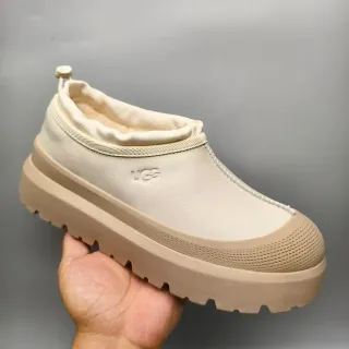UGG Tasman Beige Slip-On Platform Snow Boots