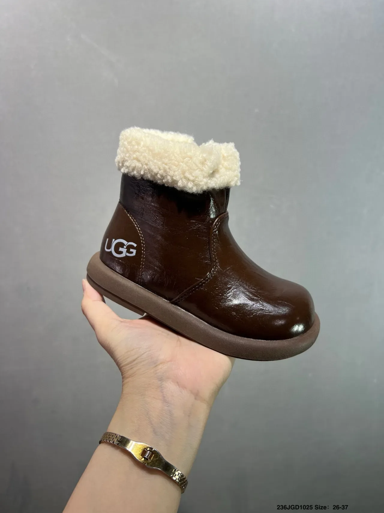 UGG Tasman Black Shearling-Lined Side-Zip Ankle Boots 3