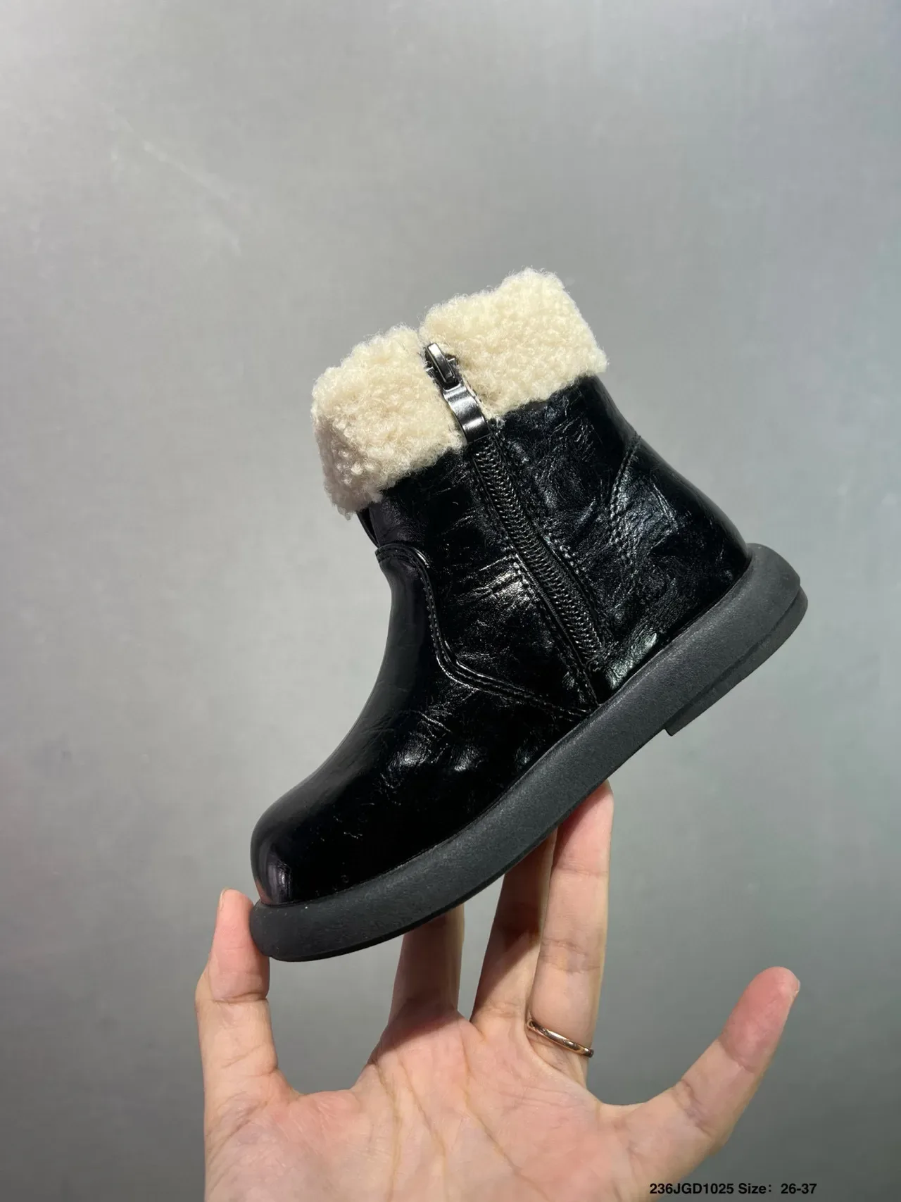 UGG Tasman Black Shearling-Lined Side-Zip Ankle Boots 11