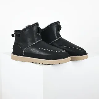 UGG Tasman Black Shearling-Lined Snow Boots