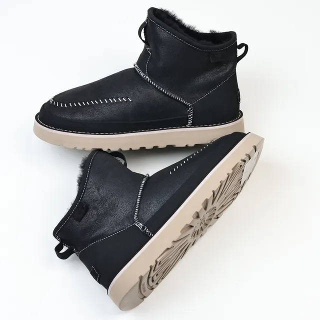 UGG Tasman Black Shearling-Lined Snow Boots 2