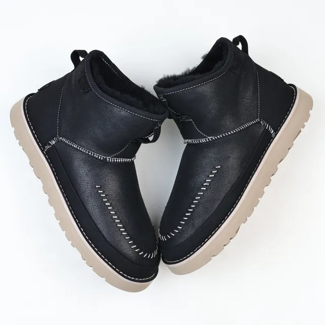 UGG Tasman Black Shearling-Lined Snow Boots 7