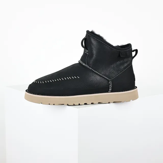 UGG Tasman Black Shearling-Lined Snow Boots 9