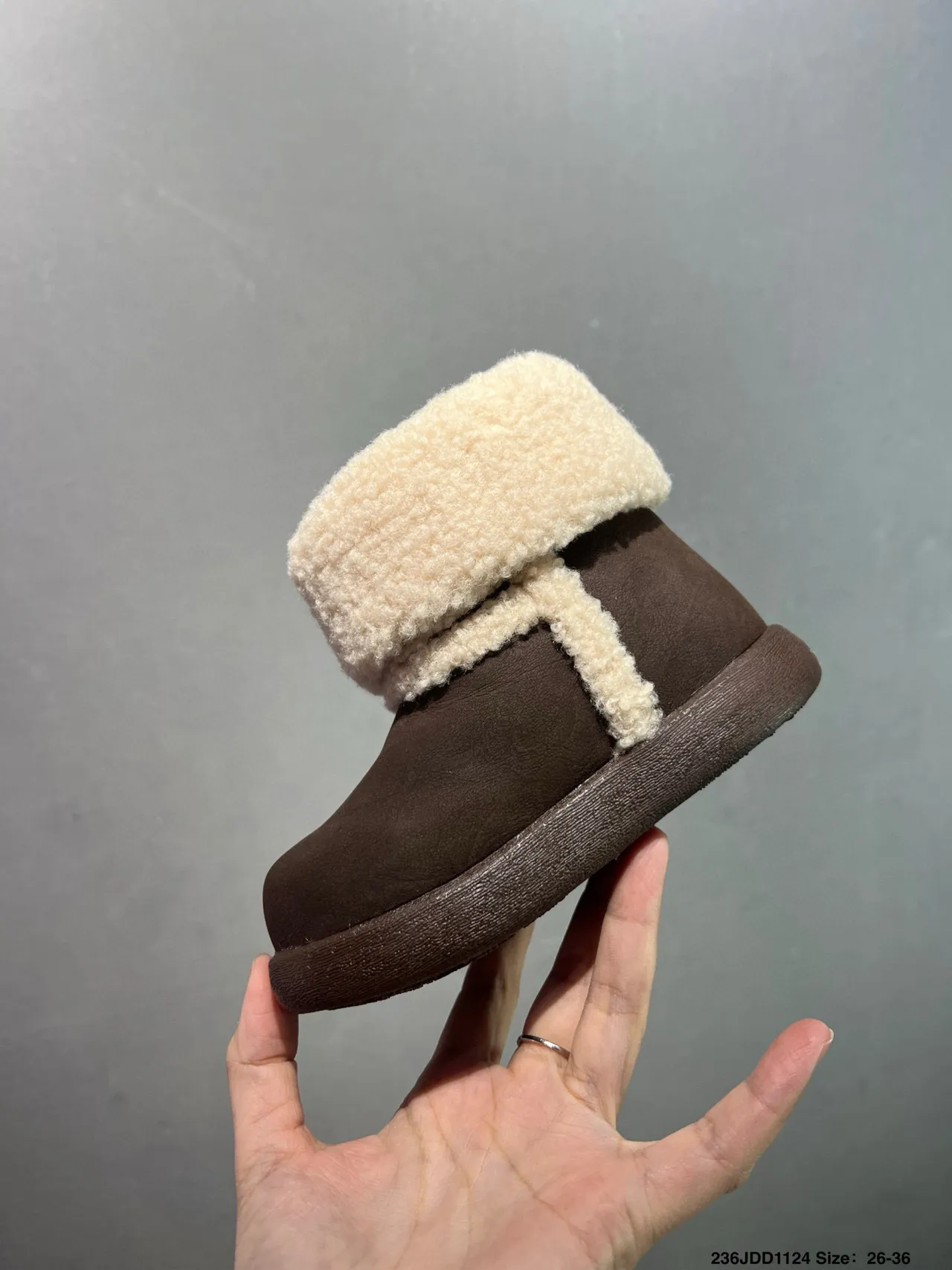 UGG Tasman Tan and Brown Shearling Cuff Snow Boots 4