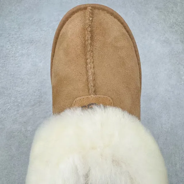 UGG Tasman Tan Shearling-Lined Platform Snow Boots 4