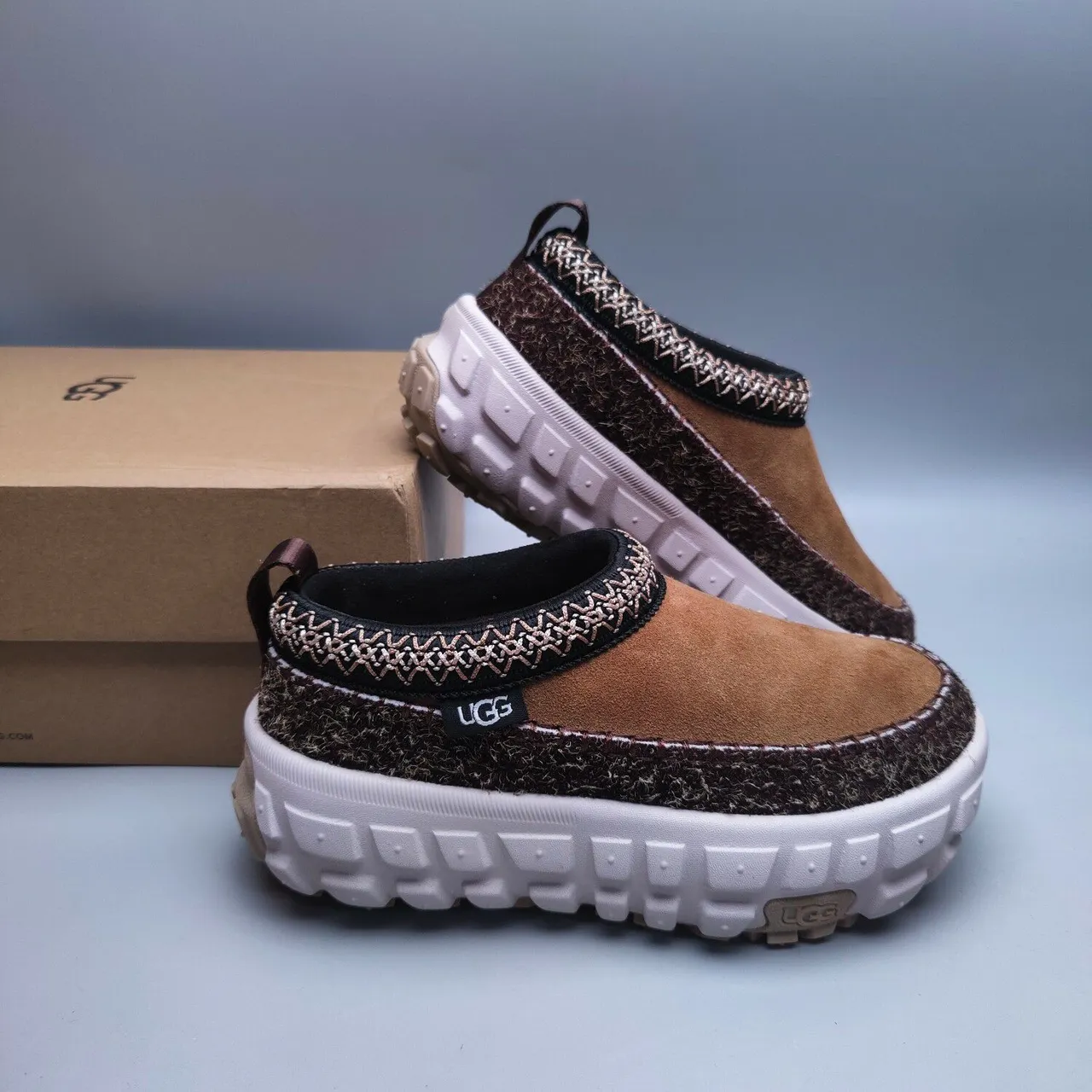 UGG Tasman Tan Suede Slip-On Clog Casual Shoe 2
