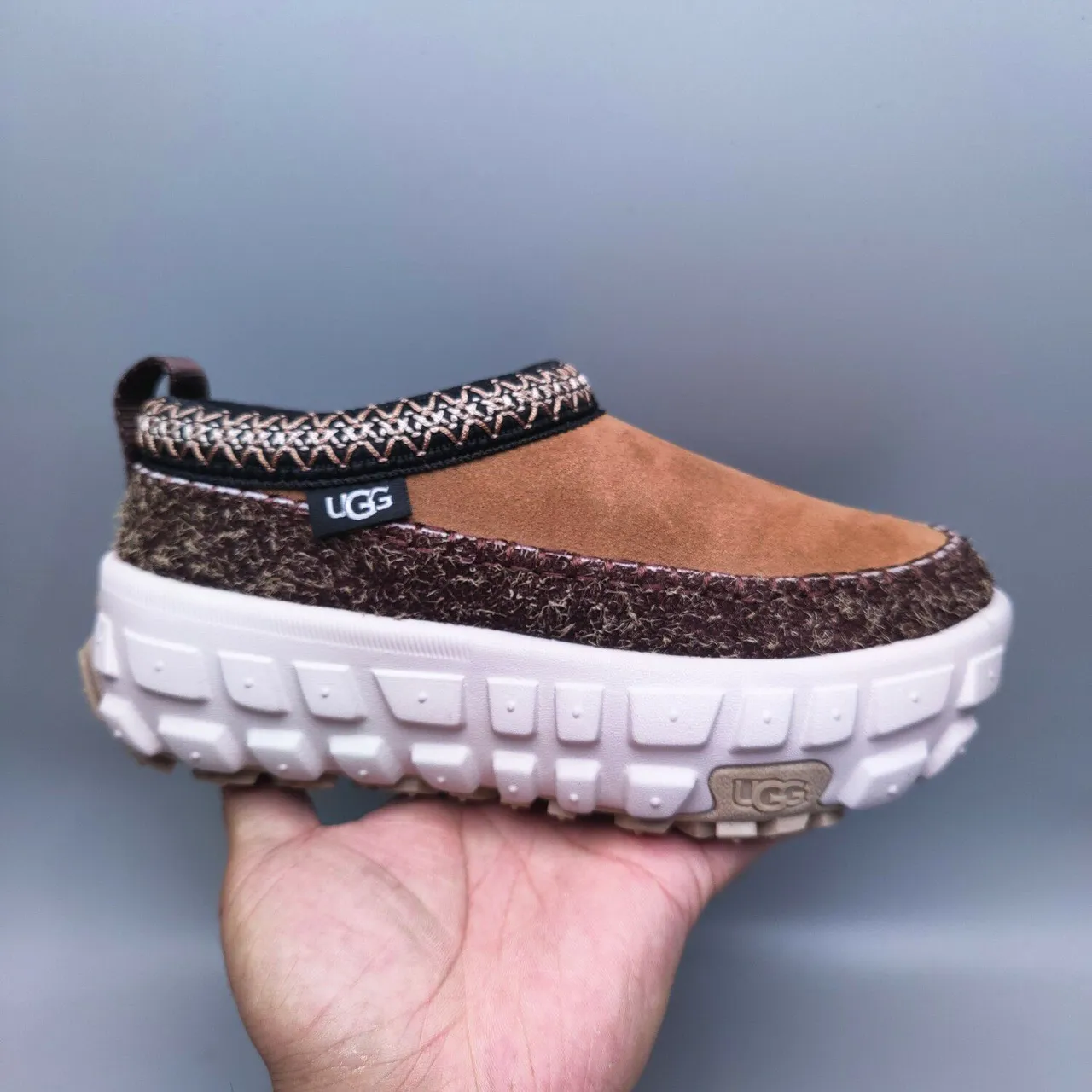 UGG Tasman Tan Suede Slip-On Clog Casual Shoe 6