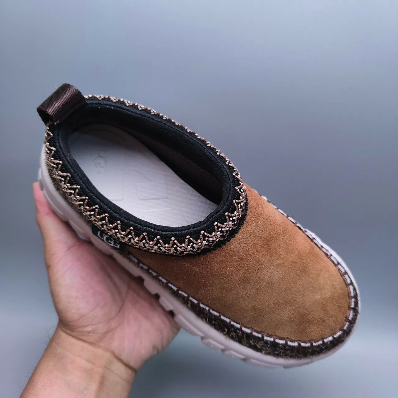 UGG Tasman Tan Suede Slip-On Clog Casual Shoe 7