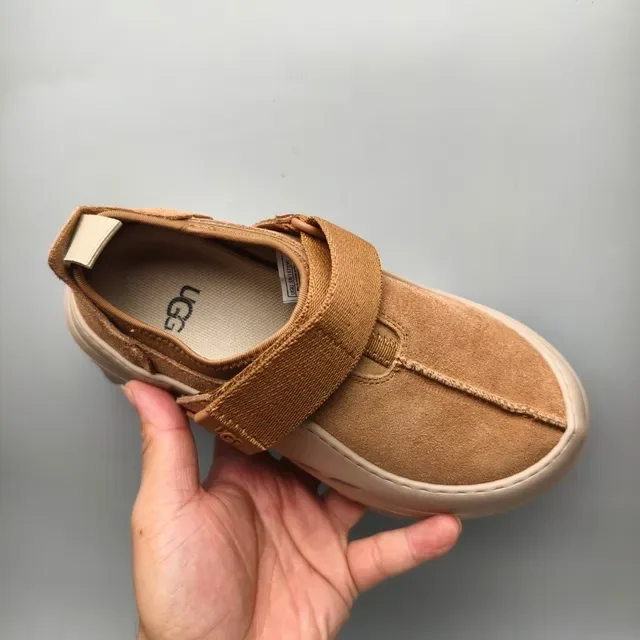 UGG Tasman Tan Suede Strap Clog 3