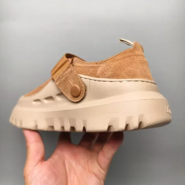 UGG Tasman Tan Suede Strap Clog 4
