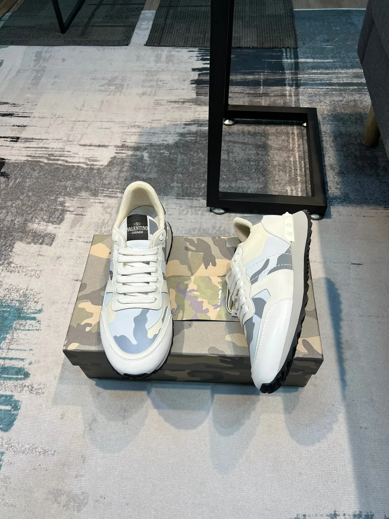 Valentino Rockstud Camouflage Lifestyle Sneakers 4