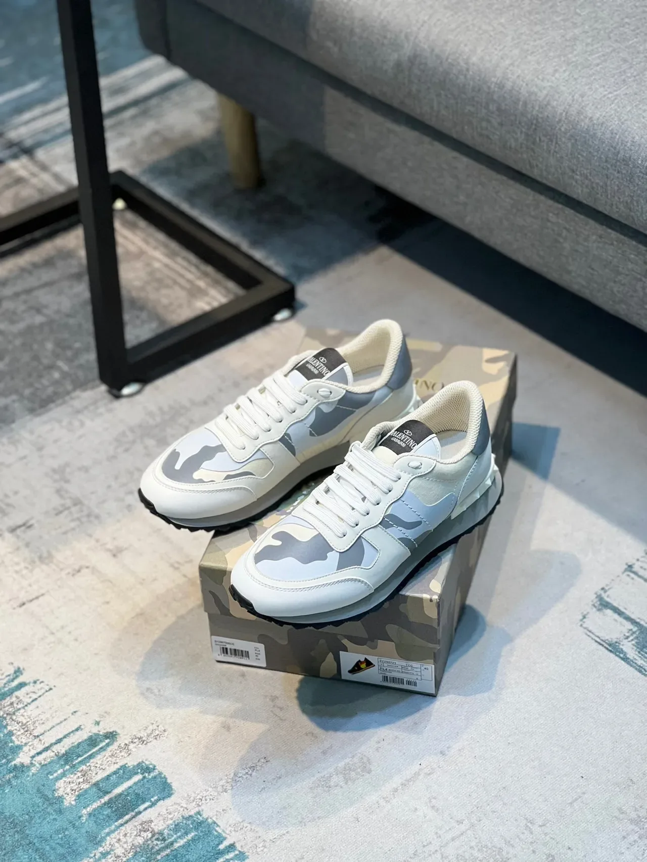 Valentino Rockstud Camouflage Lifestyle Sneakers 7