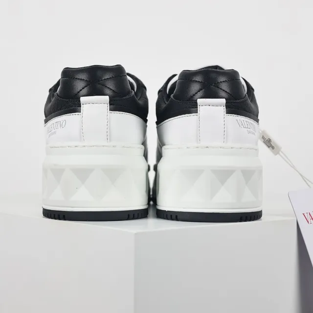 Valentino Rockstud Platform Sneaker White and Black Lifestyle Sneakers 8
