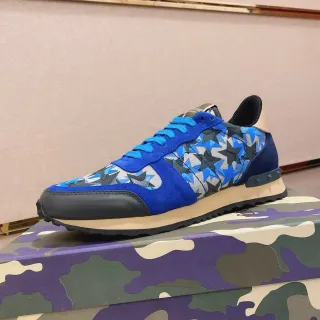 Valentino Rockstud Runner Blue Star-Print zapatillas lifestyle