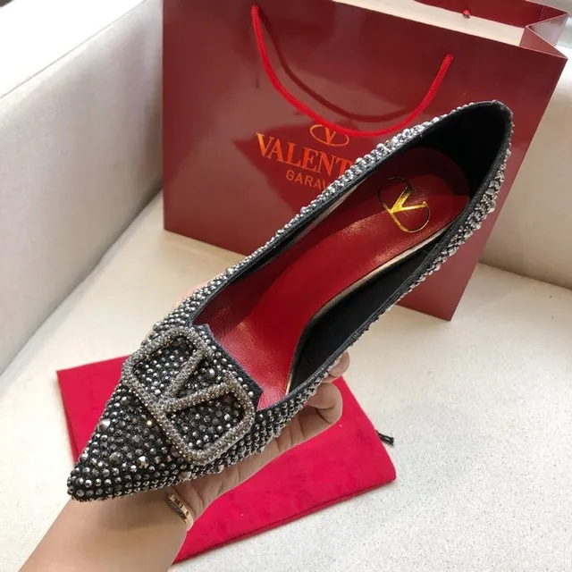 Valentino Rockstud Studded Pointed-Toe Buckle Stilettos 4