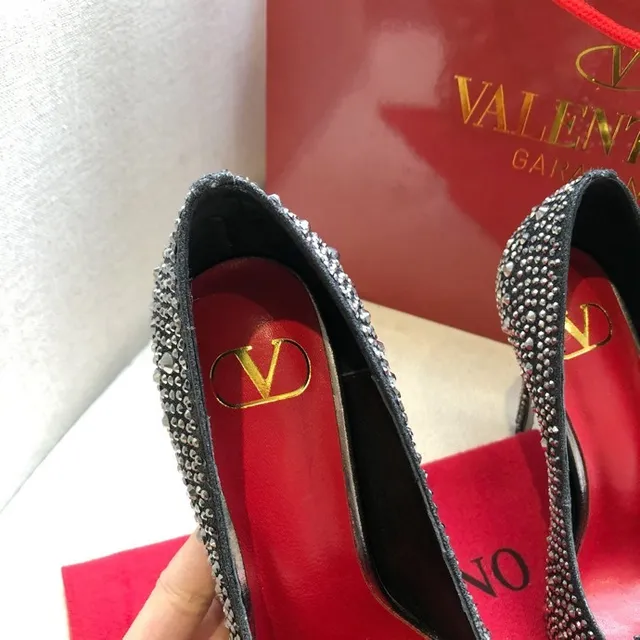 Valentino Rockstud Studded Pointed-Toe Buckle Stilettos 7