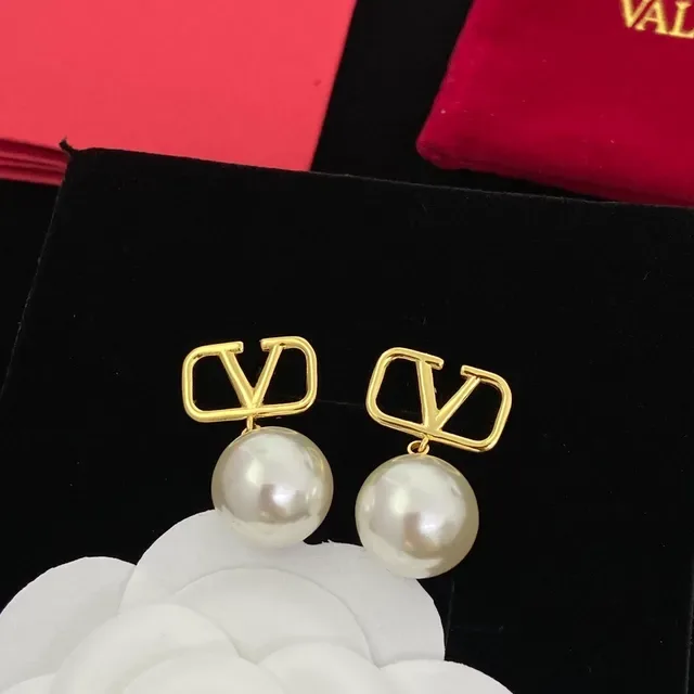 Valentino VLogo Boucles d'Oreilles Perles 6