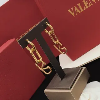 Valentino VLTN Chain-Link Gold-Tone Dangling Earrings