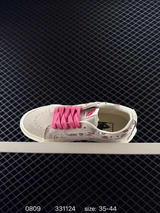 Vans Old Skool Bandana Print Canvas Skateboard Shoes 4