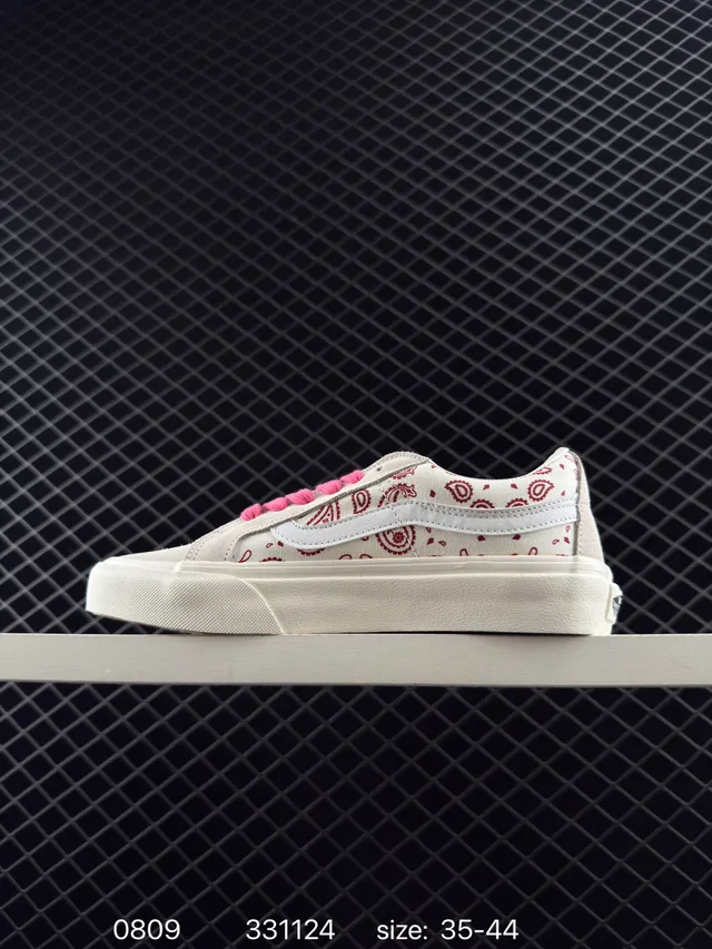 Vans Old Skool Bandana Print Canvas Skateboard Shoes 5