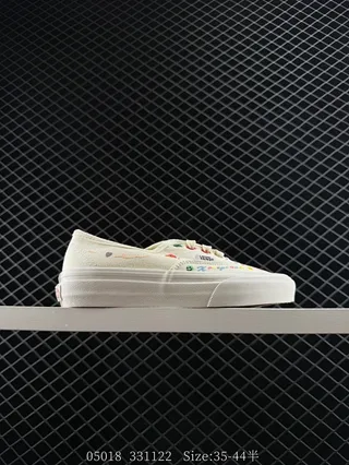 Vans Old Skool Vault OG x SNS Beige Multicolor Canvas Upper Embroidered Graphics Skateboard Shoes 1