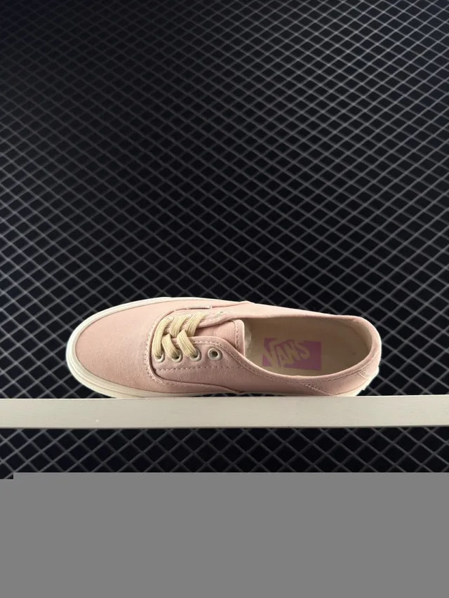 Vans Pink Beige Low-Top Canvas Upper Skateboard Shoes 5