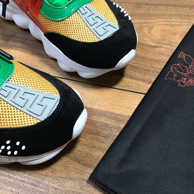 Versace Chain Reaction Multicolor Block Chunky Sneakers 3