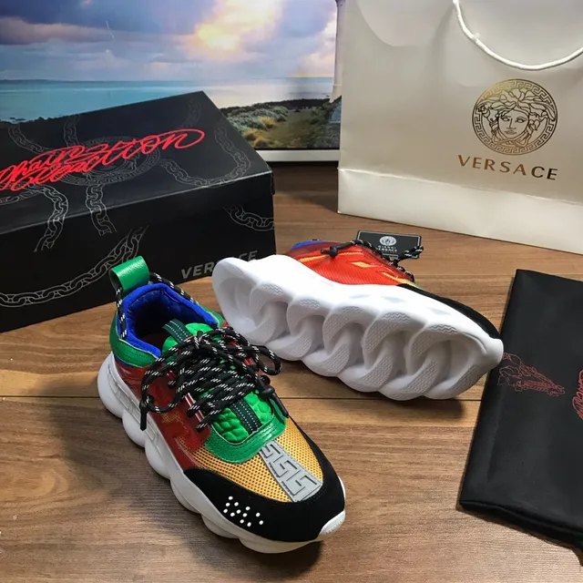 Versace Chain Reaction Multicolor Block Chunky Sneakers 5