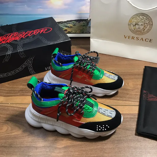 Versace Chain Reaction Multicolor Block Chunky Sneakers 6