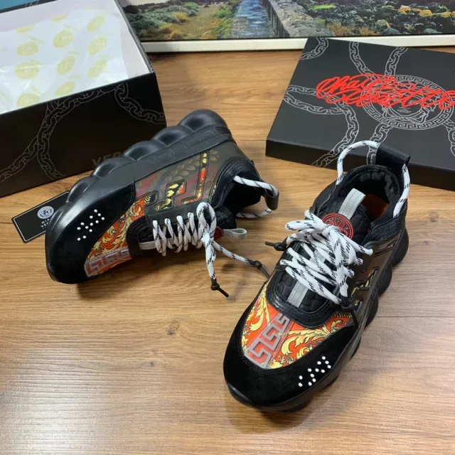 Versace Chain Reaction Multicolor Ornamental Chunky Sneakers 5