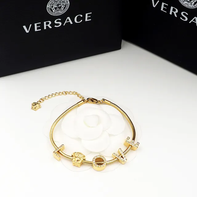 Versace Love Medusa سلسلة الثعبان بلون ذهبي سوار 5