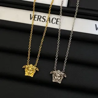 Versace Medusa Head सोने और चांदी के नेकलिसेज