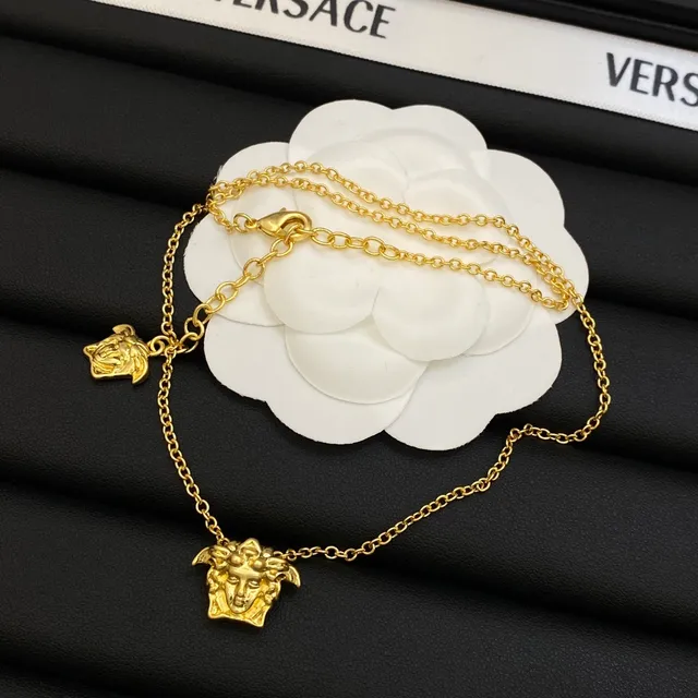 Versace Medusa Head Gold and Silver Necklaces 2