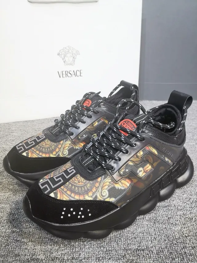 Versace Odissea Multicolor Greca Print Chunky Sneakers 1