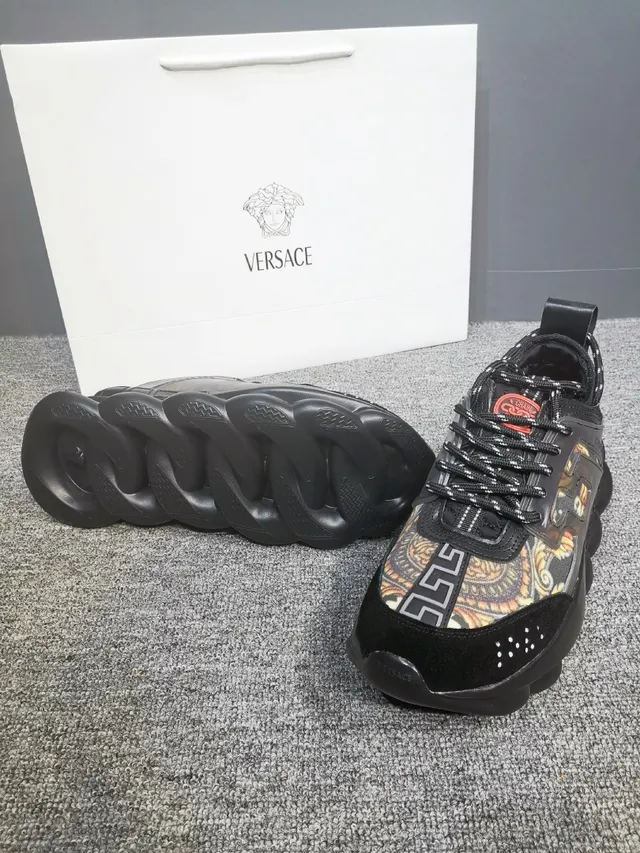 Versace Odissea Multicolor Greca Print Chunky Sneakers 4