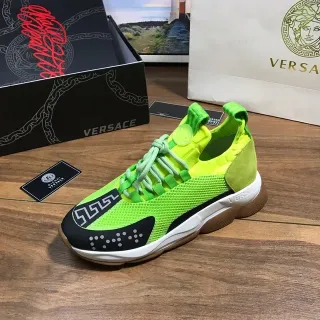 Versace Odissea Neon Green Black Lifestyle Sneakers