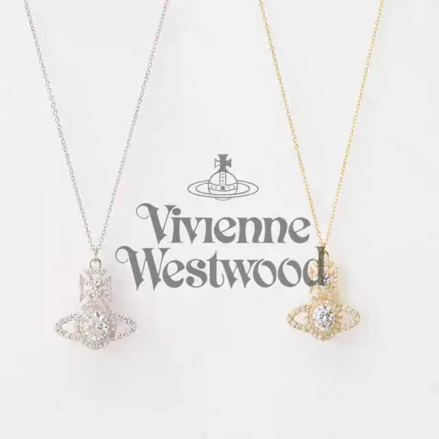 Vivienne Westwood Collier avec pendentif Orb en cristal 2