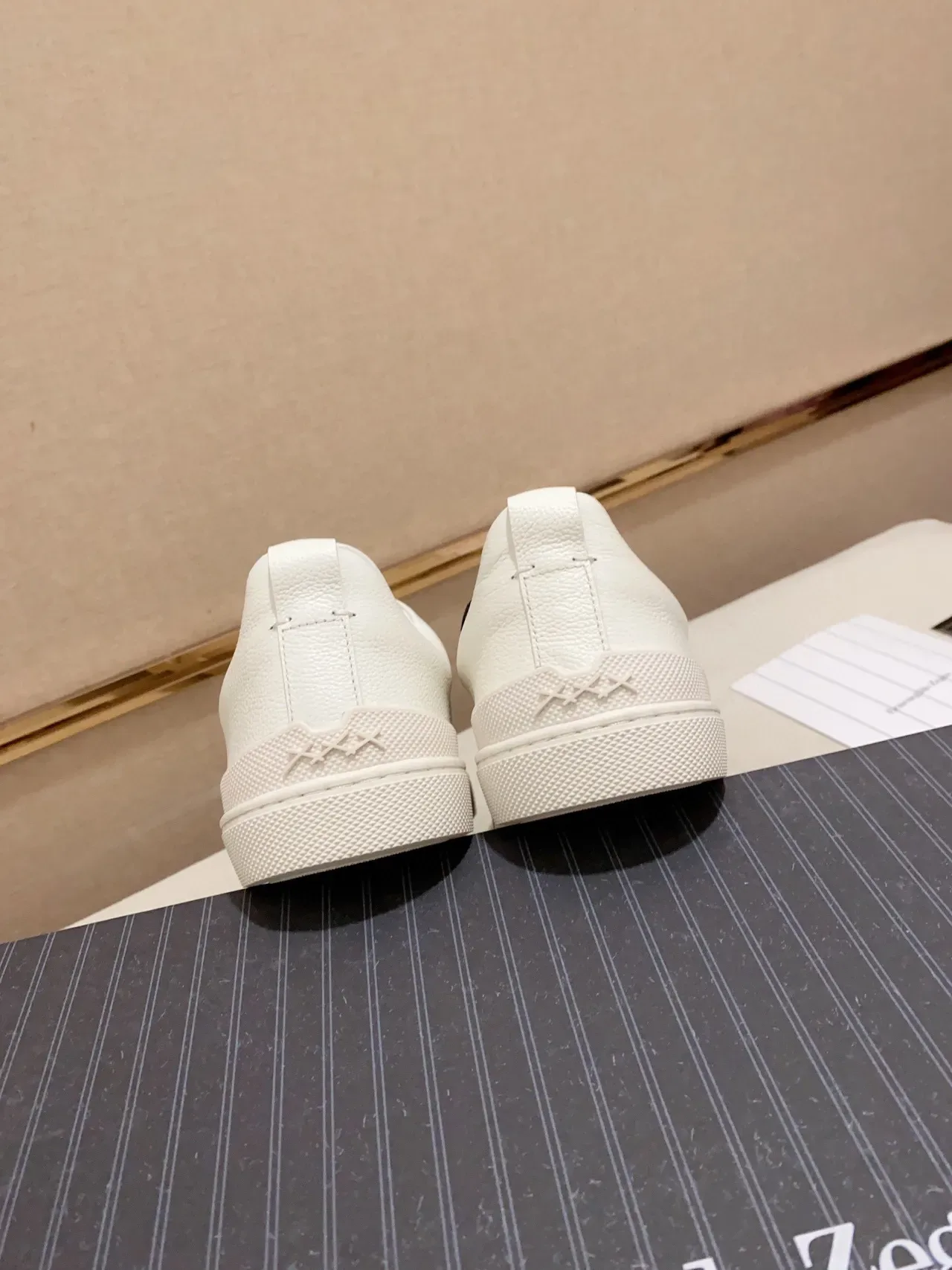 Zegna Blanc Sans Lacets Slip-On Lifestyle Sneaker 2