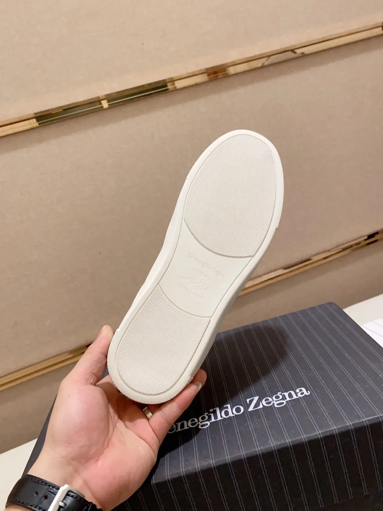 Zegna Blanc Sans Lacets Slip-On Lifestyle Sneaker 3