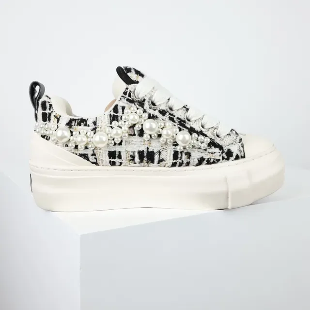1017 ALYX 9SM Tweed Pearl Platform Lifestyle Sneakers 7
