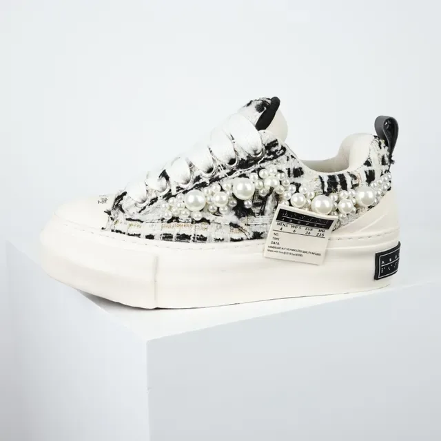 1017 ALYX 9SM Tweed Pearl Platform Lifestyle Sneakers 9