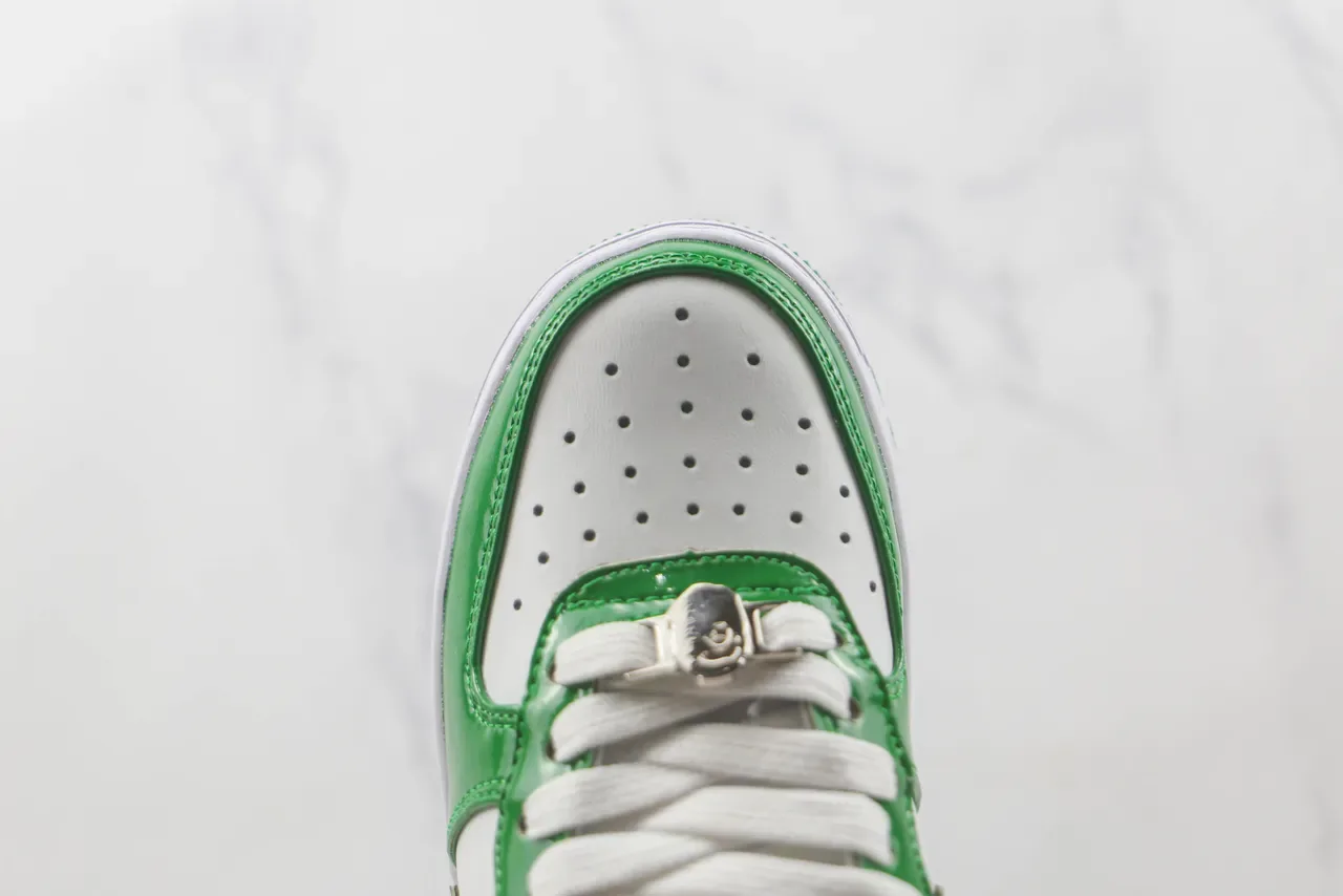A Bathing Ape BAPE STA Sneakers lifestyle vert brillant et blanc 6