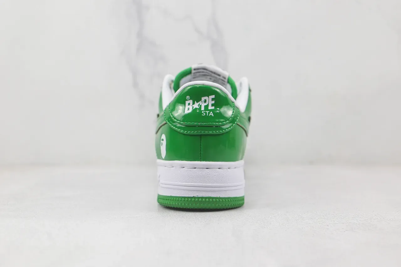 A Bathing Ape BAPE STA Sneakers lifestyle vert brillant et blanc 9