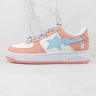 A Bathing Ape BAPE STA Pink White Blue Lifestyle Sneakers
