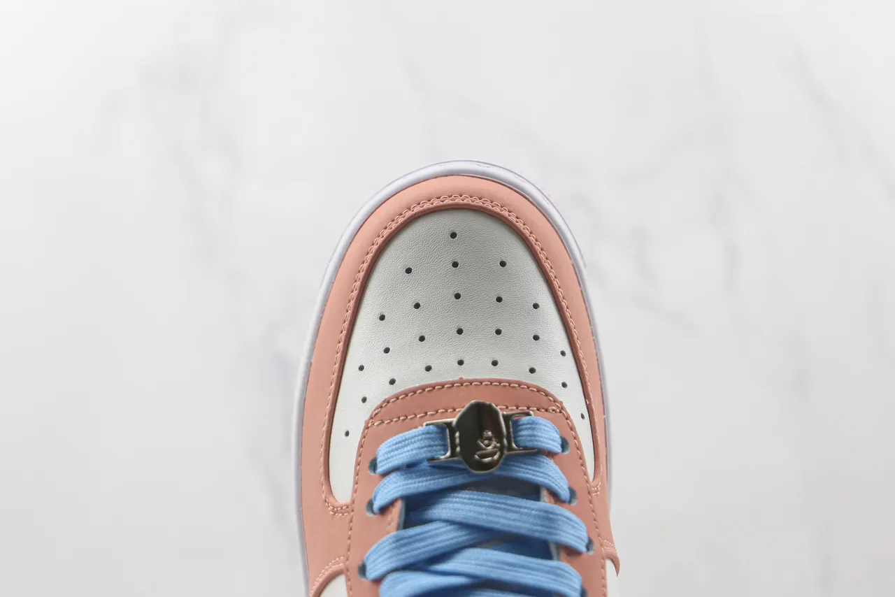 A Bathing Ape BAPE STA Chaussures style de vie Rose Blanc Bleu 6